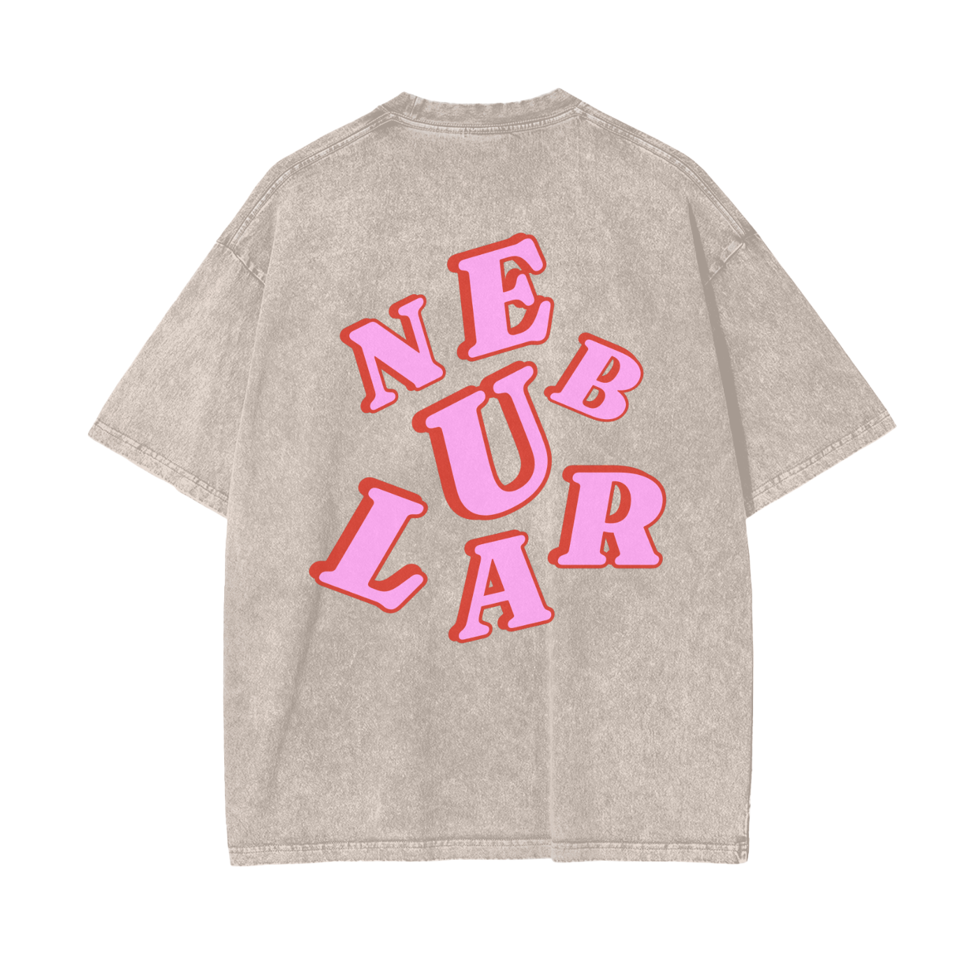 Nebular Oversize Washed Scramble T-Shirt