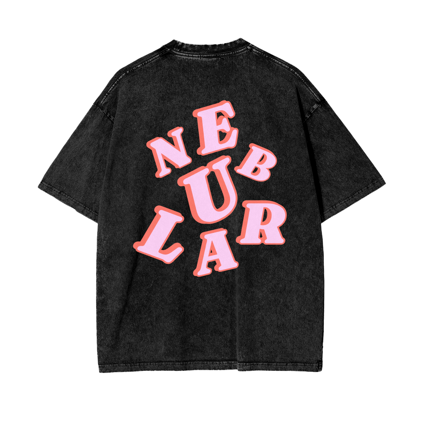 Nebular Oversize Washed Scramble T-Shirt