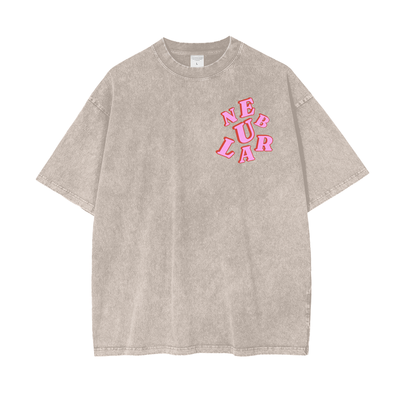 Nebular Oversize Washed Scramble T-Shirt