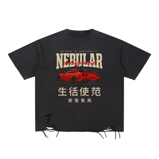 Nebular Underground Raw-Hem T-Shirt